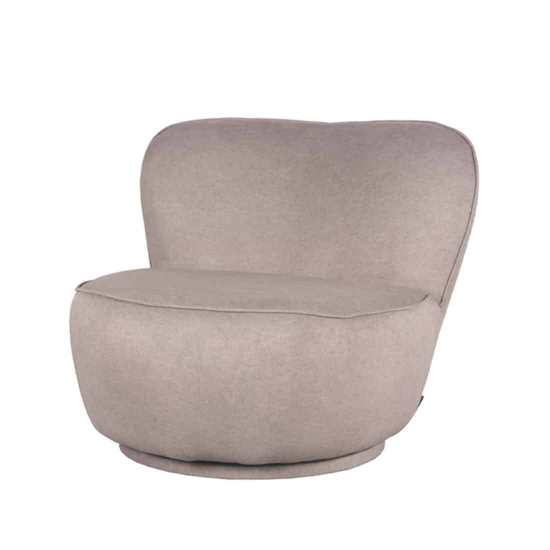 Fauteuil Bunny 8211 Taupe 8211 Microvezel
