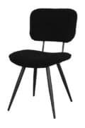 Eetkamerstoel Ted - Zwart Teddy (minimale bestelling 2 stuks)