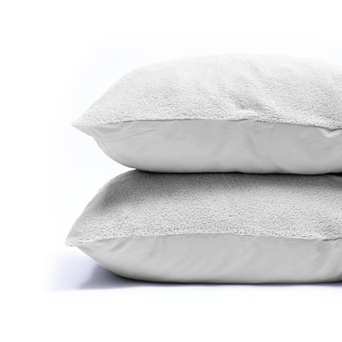 Teddy Kussenslopen 2 Pack Grijs 60 X 70 Teddy Kussenslopen 2 Pack Grijs 60 X 70