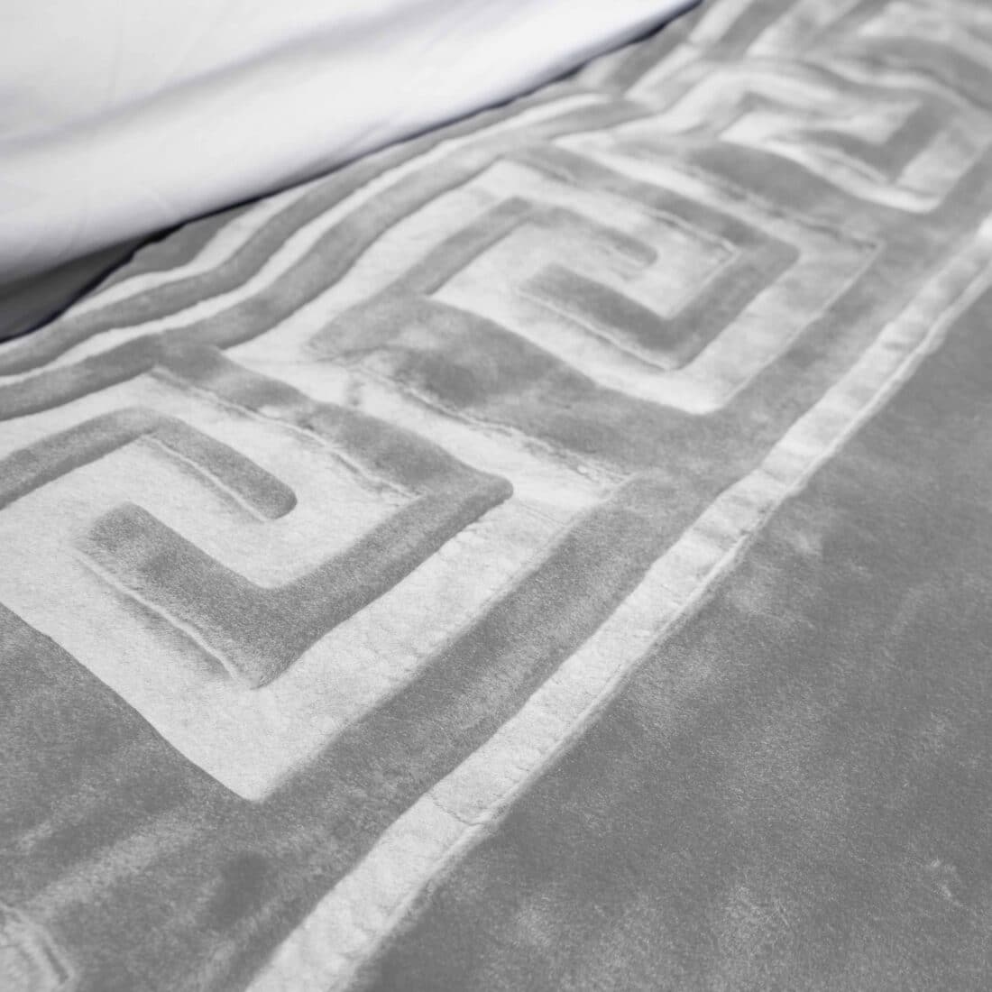 Deken Fleece Gemboste Zeta 8211 Grijs 8211 200 215 240 Cm