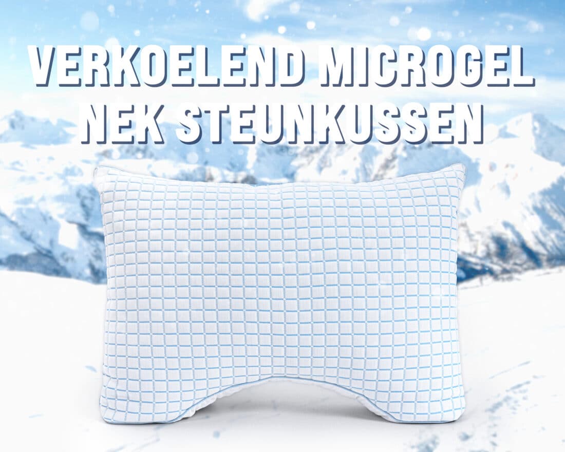 3d Blauwe Cel Technologie Verkoelend Microgel Neksteun Kussen