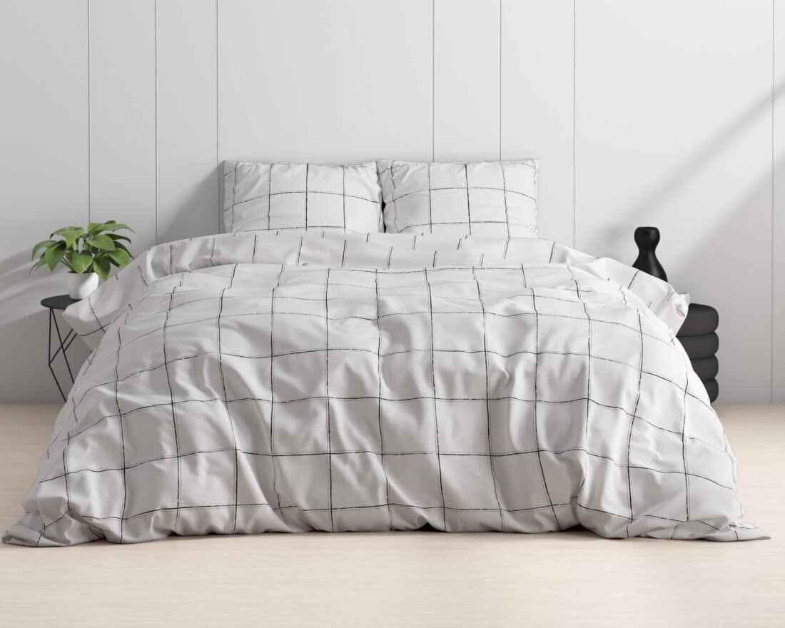 Diep Geruit Wit 240 X 220