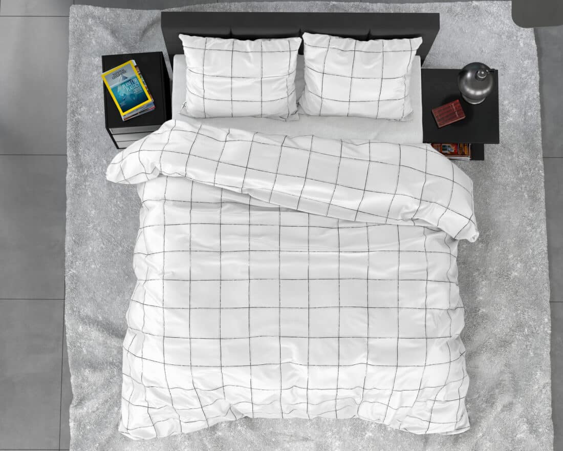 Diep Geruit Wit 240 X 220