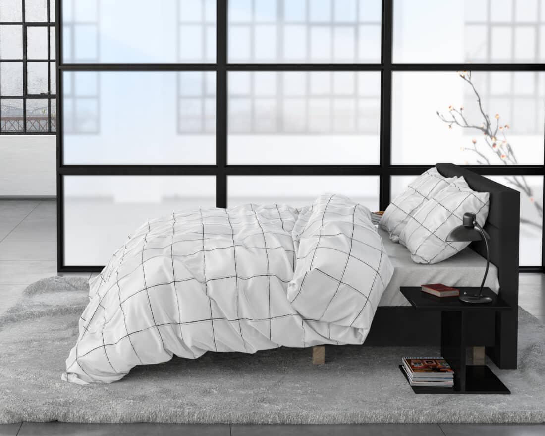 Diep Geruit Wit 240 X 220