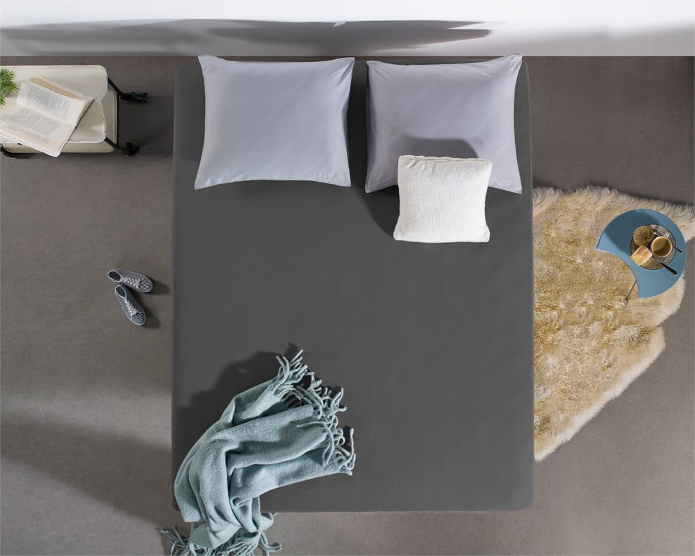 Dubbel Jersey 220 Gr Hoeslaken Antraciet 160 180 X 200 220