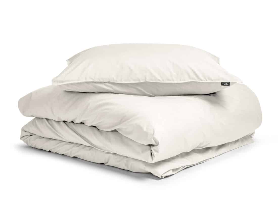 Egyptisch Katoen Uni Dekbedovertrek Crme 140 X 200 260