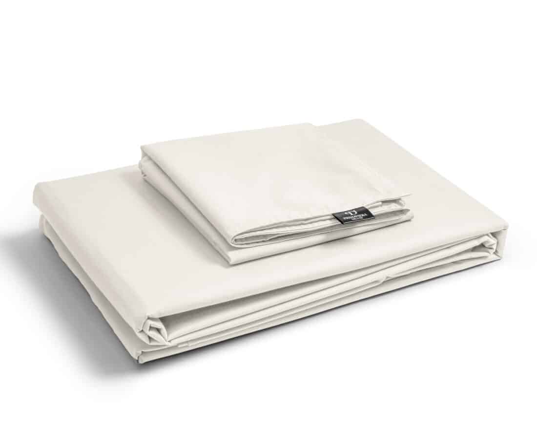 Egyptisch Katoen Uni Dekbedovertrek Crme 140 X 200 260