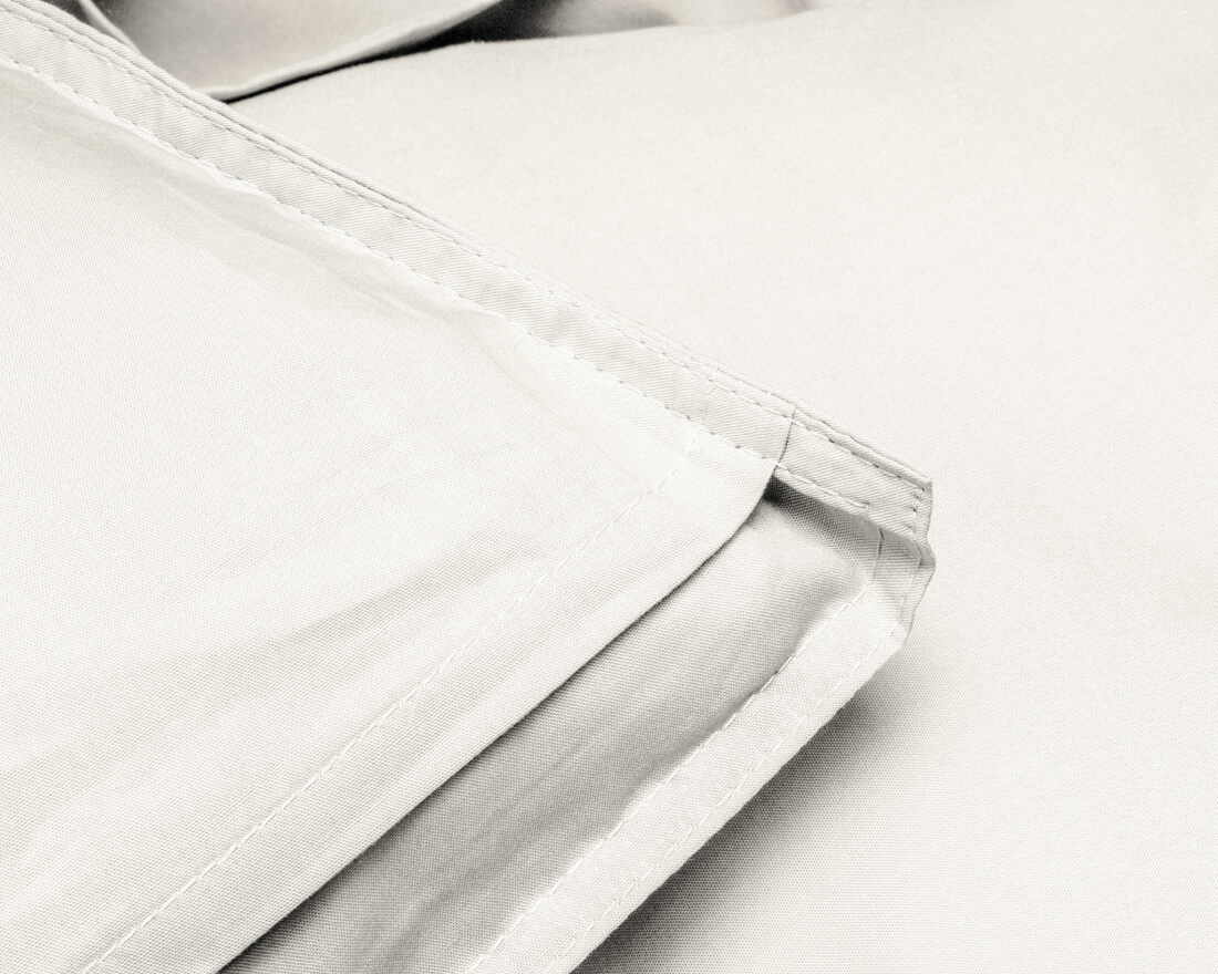 Egyptisch Katoen Uni Dekbedovertrek Crme 200 X 200 260