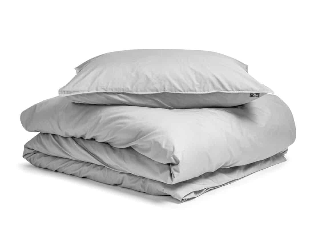 Egyptisch Katoen Uni Dekbedovertrek Grijs 140 X 200 260