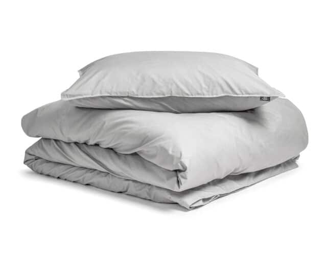 Egyptisch Katoen Uni Dekbedovertrek Grijs 140 X 200 260