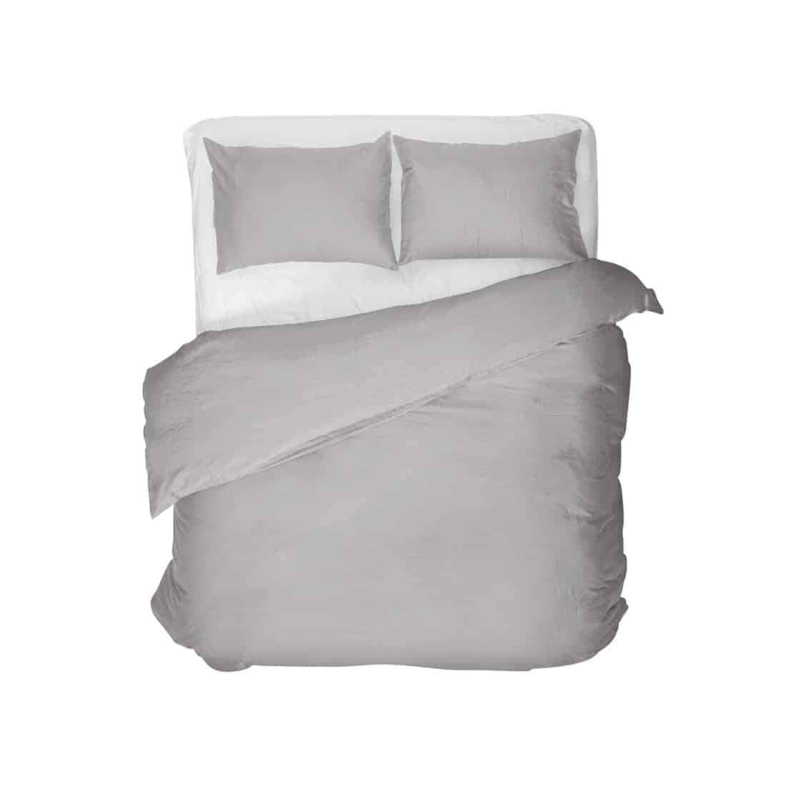Egyptian Cotton Uni Duvet Cover Grey 200 X 200 260