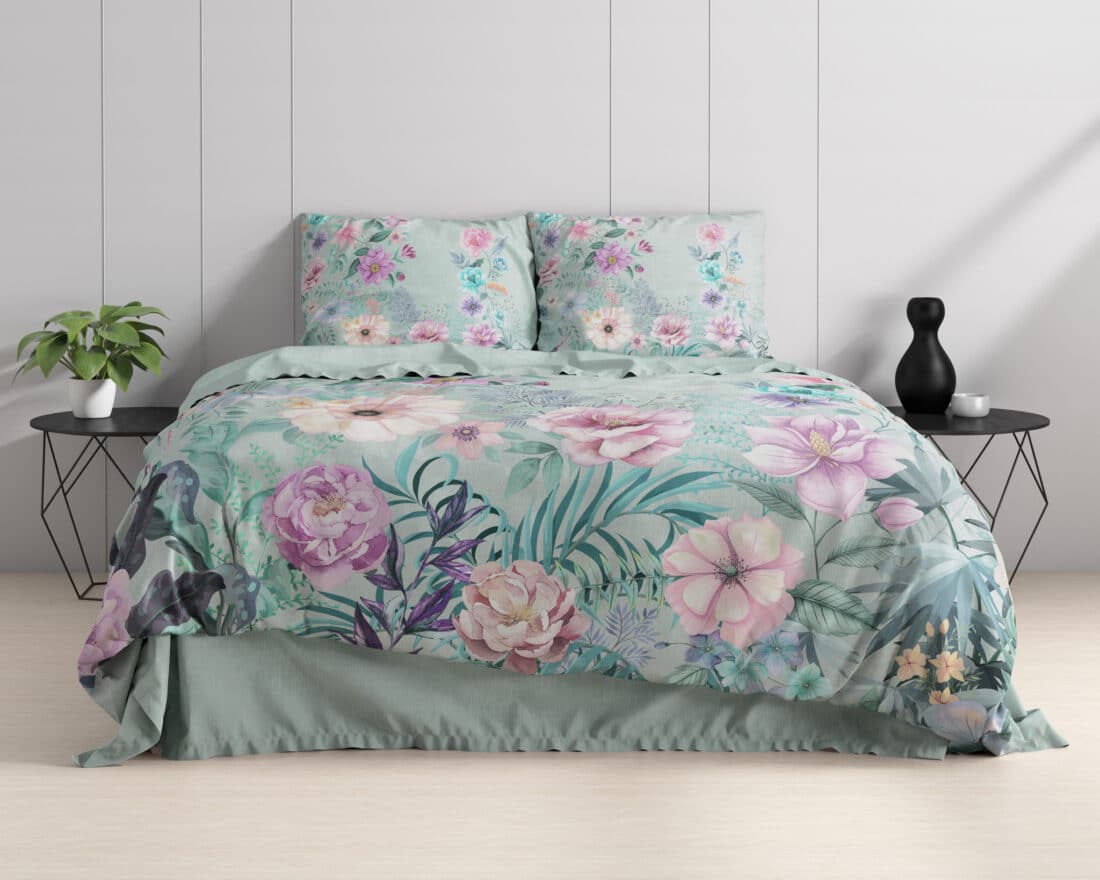 Flore Blauw 140 X 220