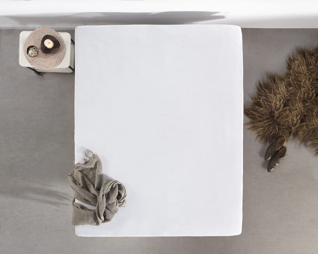 Molton Hoeslaken 8211 Wit 8211 90 100 X 220 Cm