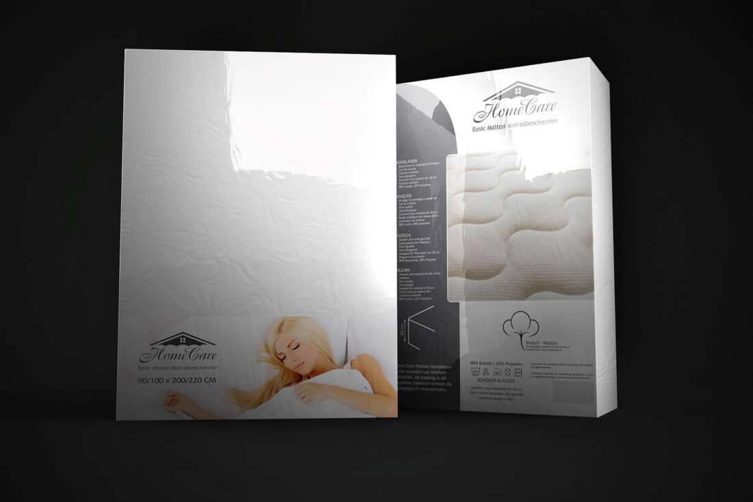 Molton Hoeslaken 8211 Wit 8211 90 100 X 220 Cm