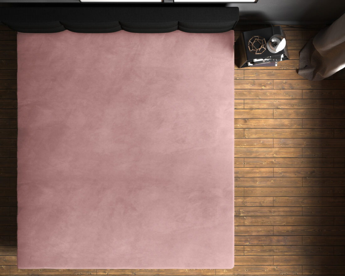 Velours Hoeslaken Oudroze 90 X 200