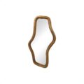 Spiegel Wavy - Glad naturel - Golvend - Hoogte 80 cm