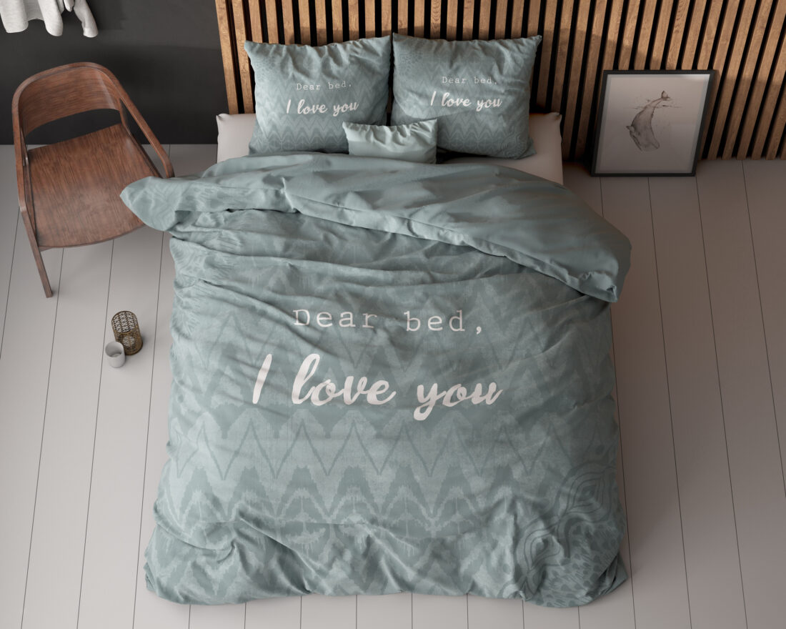 I Love Bed Groen 200 X 200 220