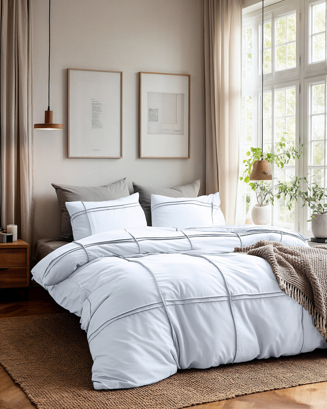 Dd Gewassen Getuft Wit 140 X 200 220