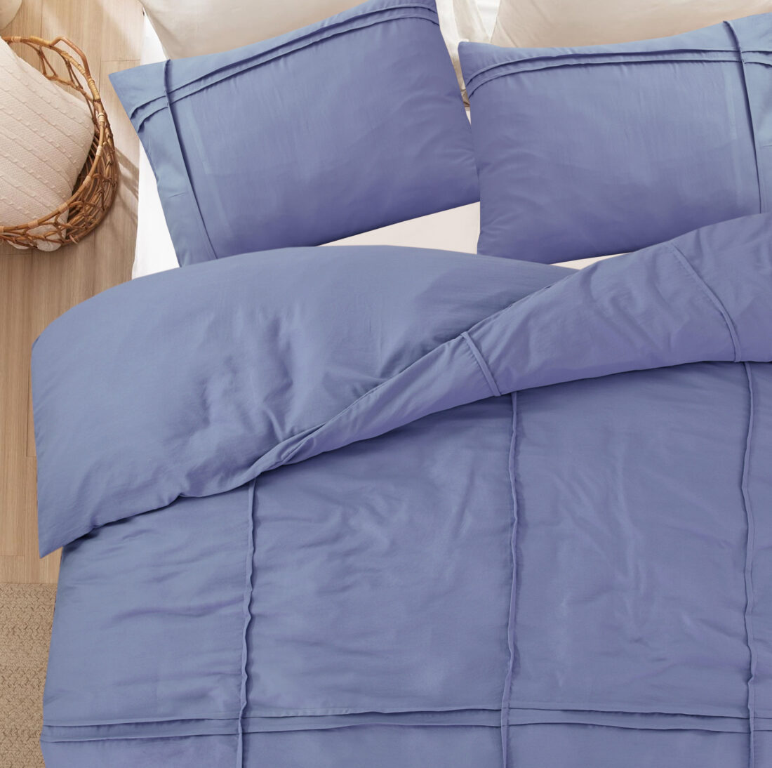 Dd Gewassen Getuft Blauw 200 X 200 220