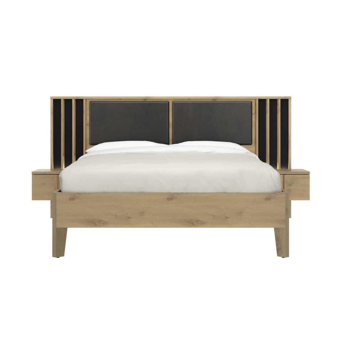 Bed Nachtkastjes Lambrisering