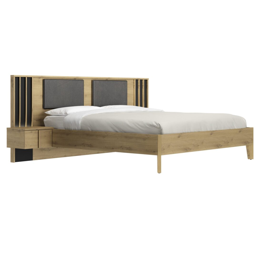 Bed Nachtkastjes Lambrisering