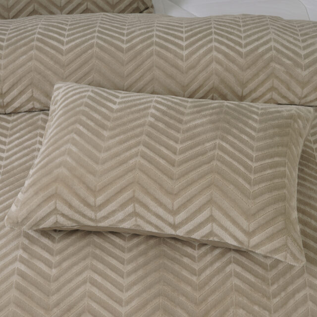 Chevron Teddy Taupe 140 X 200 220