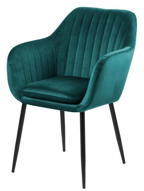 Armstoel Emilia 8211 Stof Vic Fluweel Flesgroen 8211 Metaal