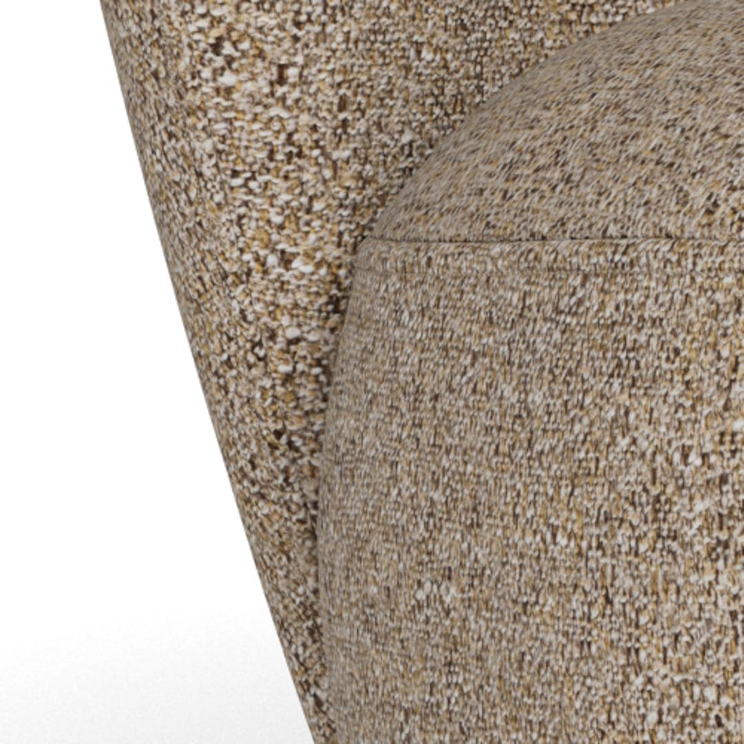 Loungestoel Elmont 8211 Stof Java Mokka 8211 Houten Poten