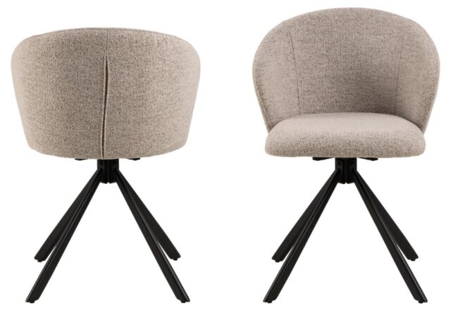 Eetkamerstoel Pippa 8211 Stof Monza Beige 8211 Metaal Minimale Bestelling 2 Stuks