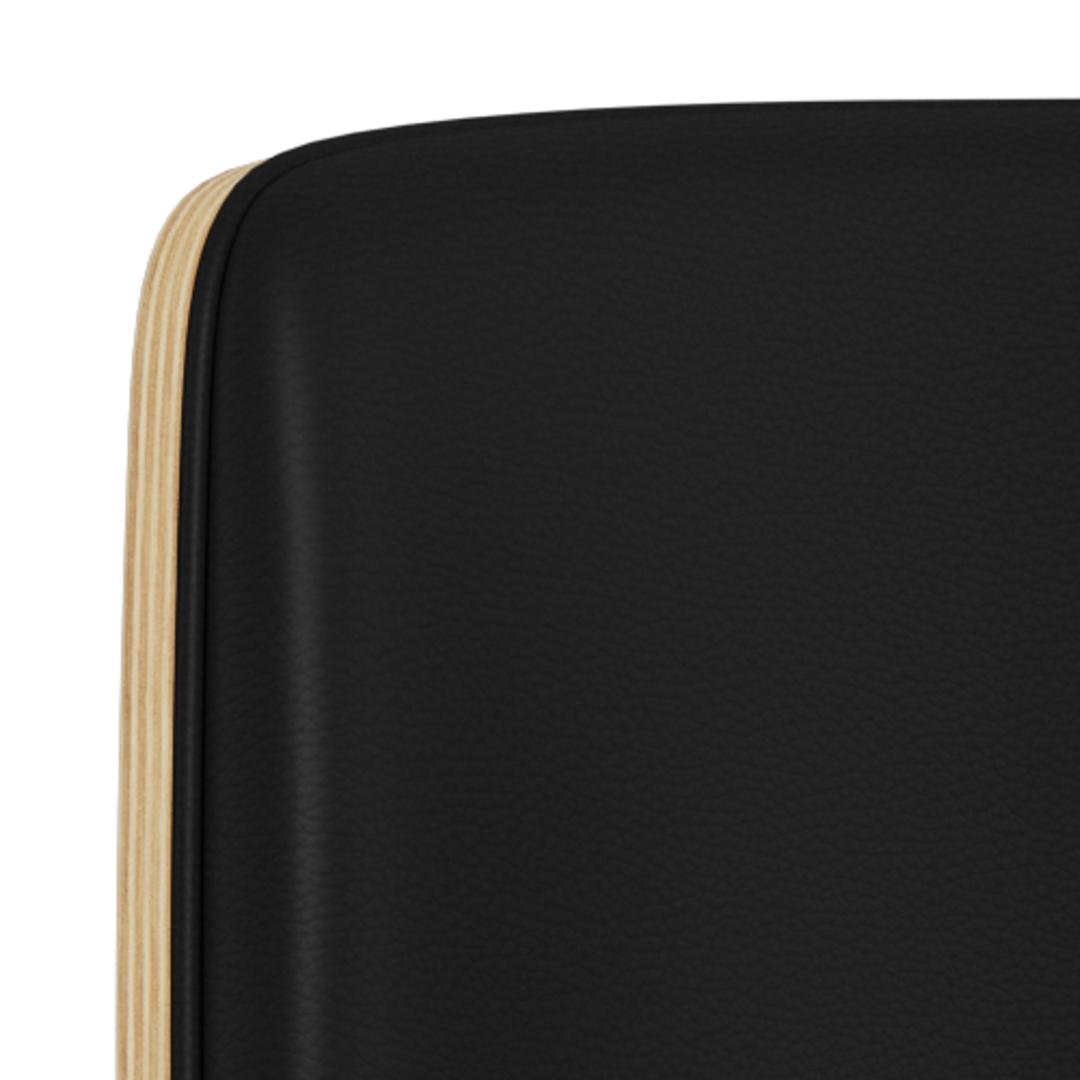 Bureaustoel Owen 8211 Gelakt Eiken Zwart Pu Bekleding 8211 Verstelbaar