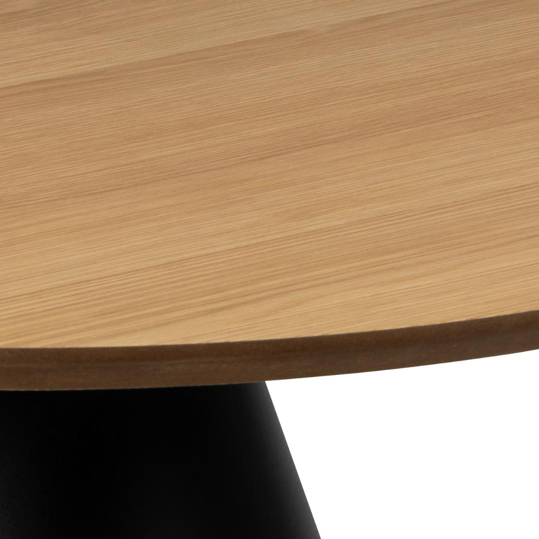 Salontafel Soli 8211 Gelakt Eiken Fineer 8211 Metaal 8211 65 Cm