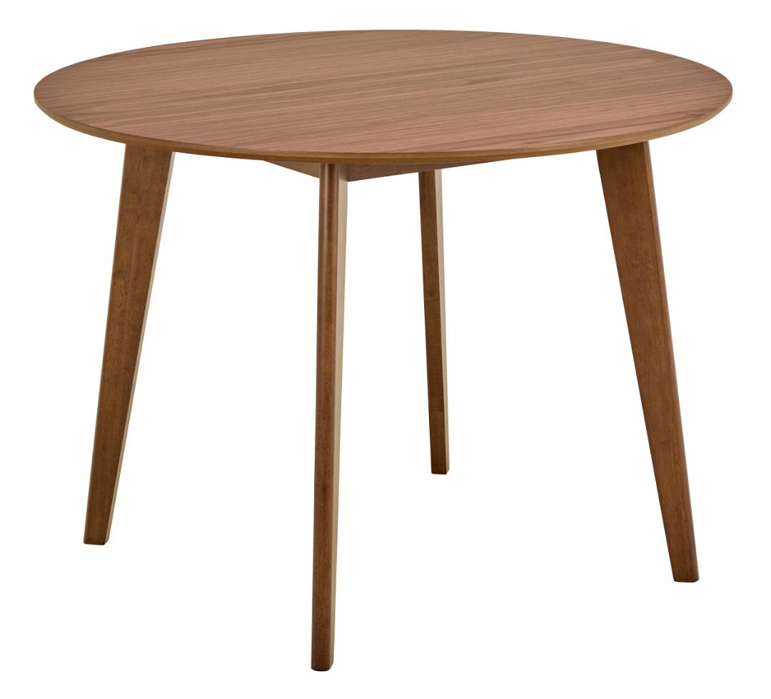 Eetkamertafel Roxby 8211 Mat Walnoot Fineer 8211 Rubberwood Poten 8211 105 Cm Eetkamertafel Roxby 8211 Mat Walnoot Fineer 8211 Rubberwood Poten 8211 105 Cm
