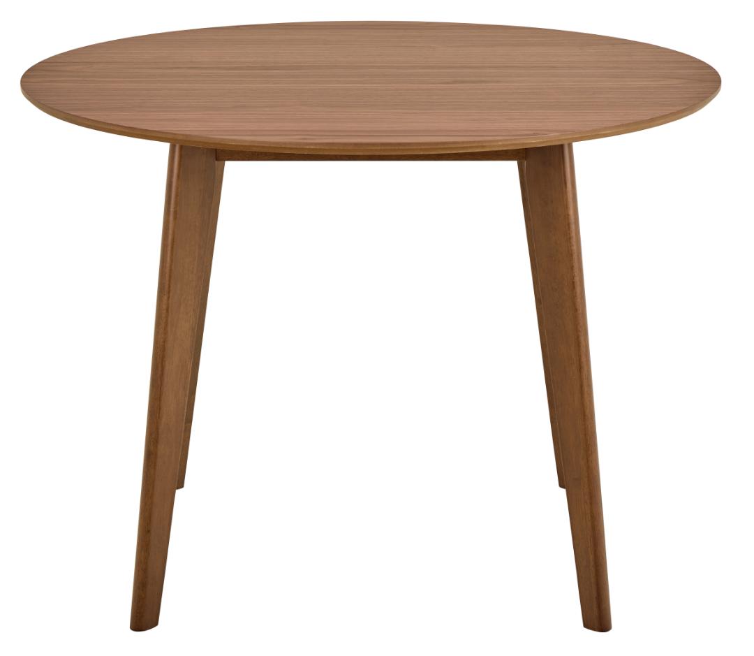 Eetkamertafel Roxby 8211 Mat Walnoot Fineer 8211 Rubberwood Poten 8211 105 Cm Eetkamertafel Roxby 8211 Mat Walnoot Fineer 8211 Rubberwood Poten 8211 105 Cm