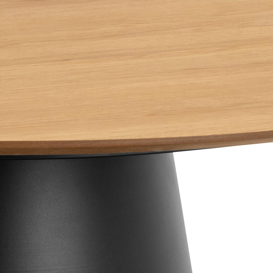Eetkamertafel Soli 8211 Eiken Fineerblad 8211 Metaal 8211 120 Eetkamertafel Soli 8211 Eiken Fineerblad 8211 Metaal 8211 120