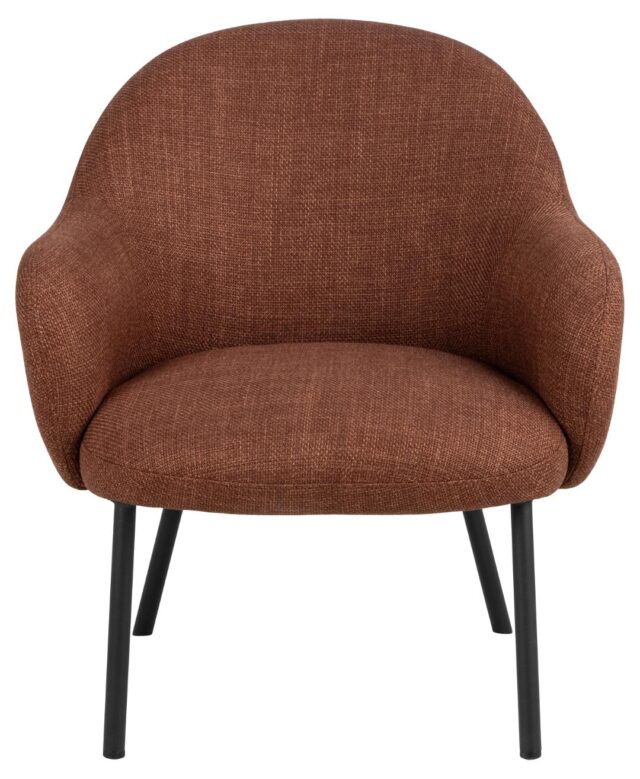 Loungestoel Spencer 8211 Stof Basel Terracotta 8211 Metaal