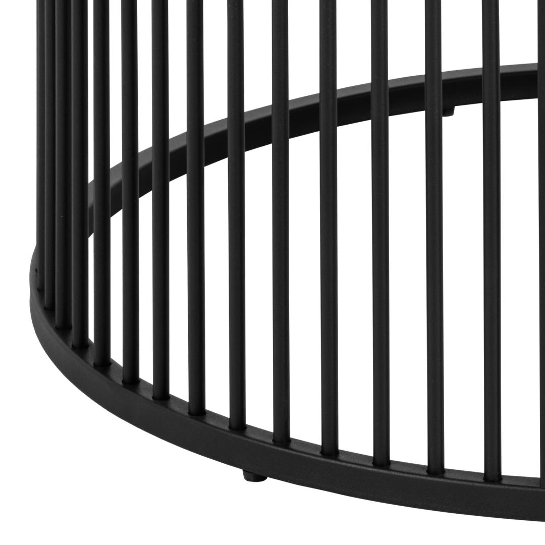 Salontafel Strington 8211 Zwart Marmerlook Blad 8211 Metaal 8211 65 Cm