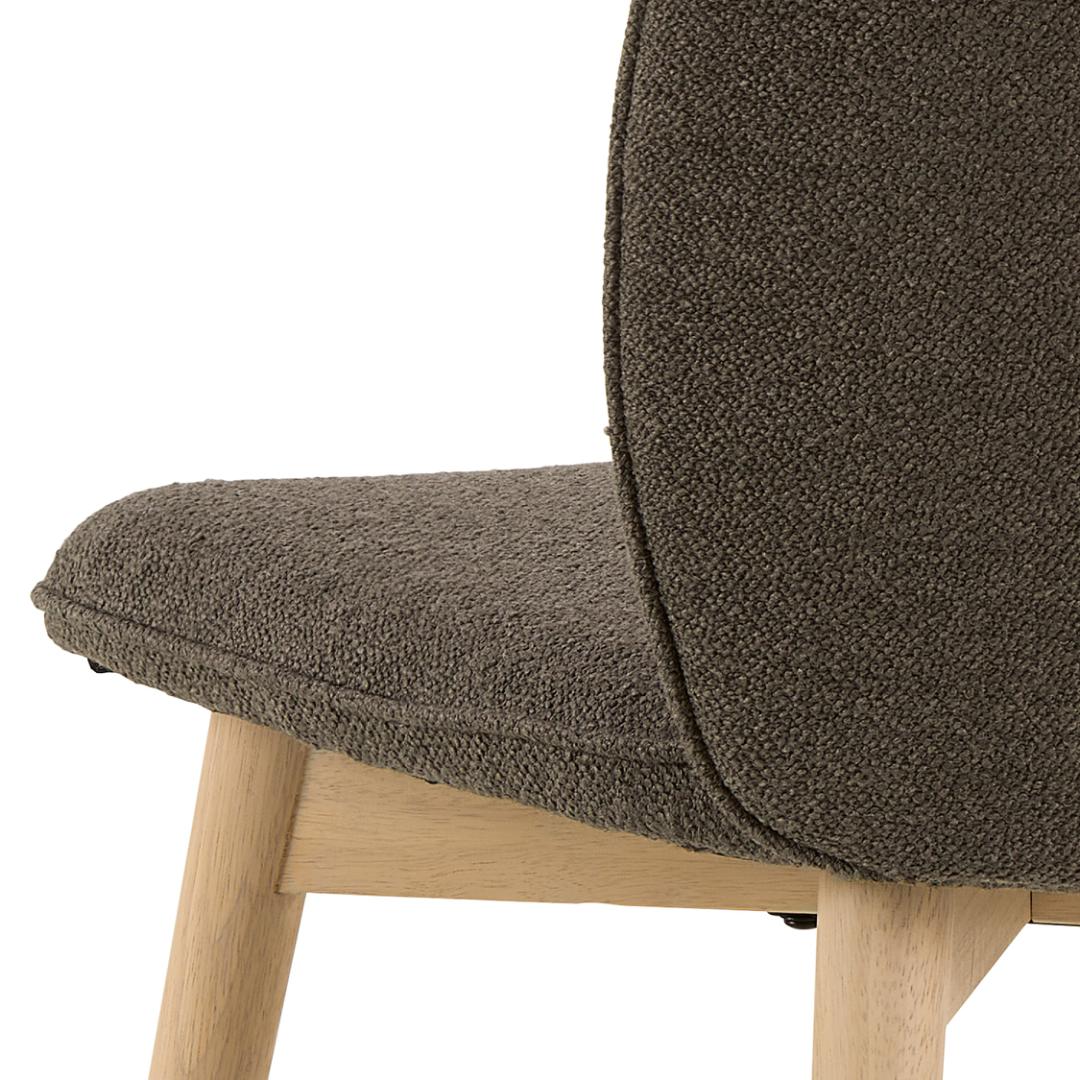 Eetkamerstoel Cindy 8211 Stof Monza Taupe 8211 Witgepigmenteerd Geolied Rubberwood Minimale Bestelling 2 Stuks