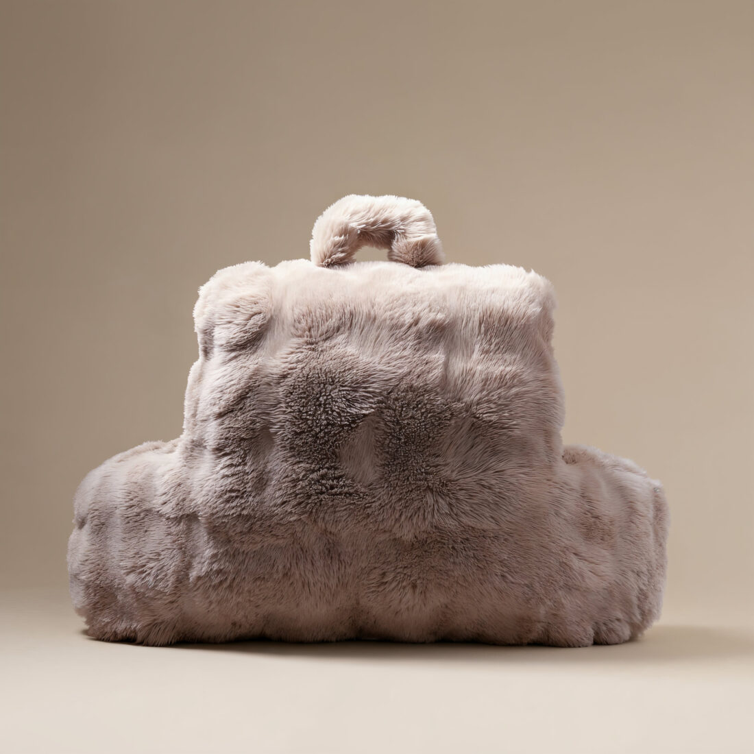 Bedsteunkussen Pompon Taupe 34 X 50