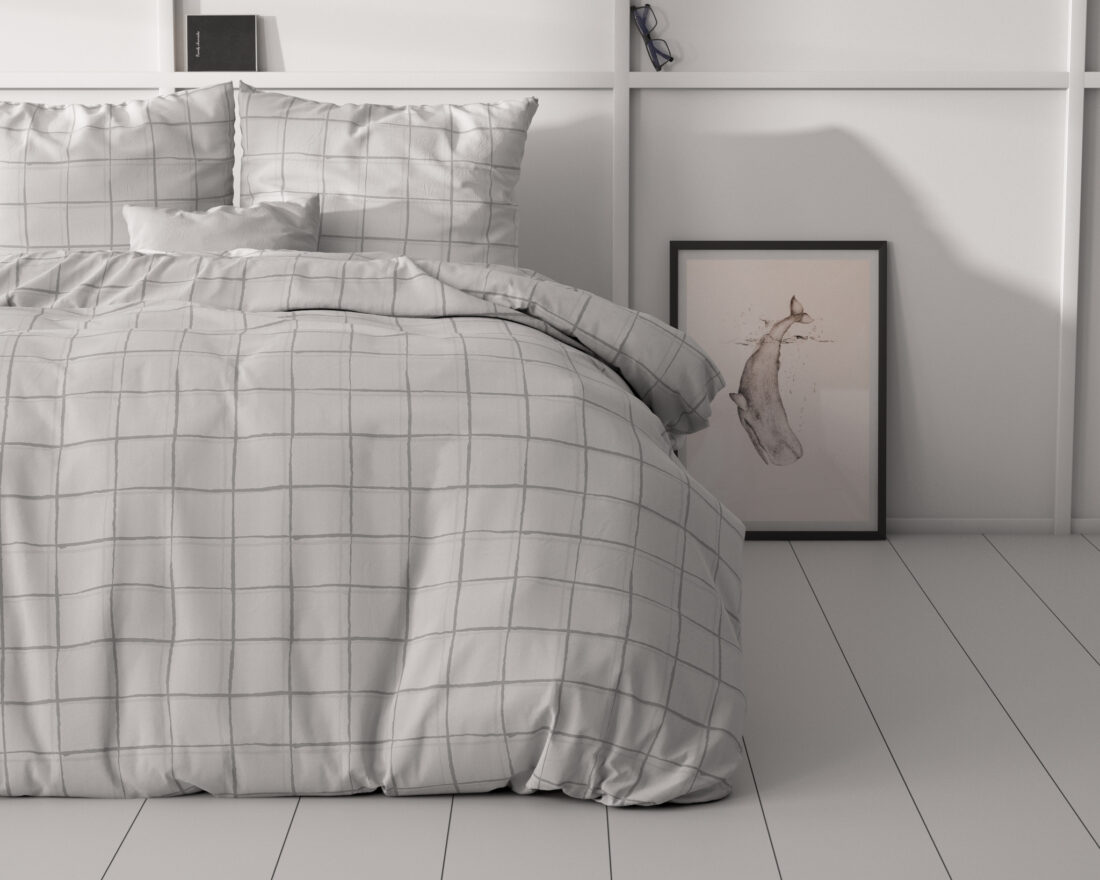 Geruit Grijs 200 X 220