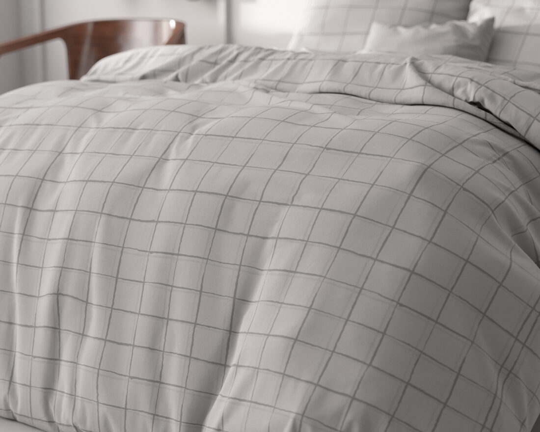 Geruit Grijs 200 X 220