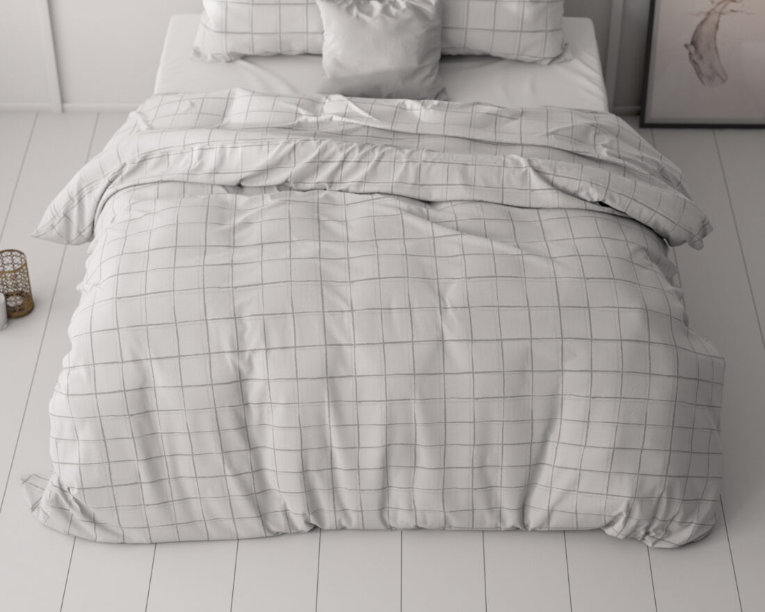 Geruit Grijs 140 X 220