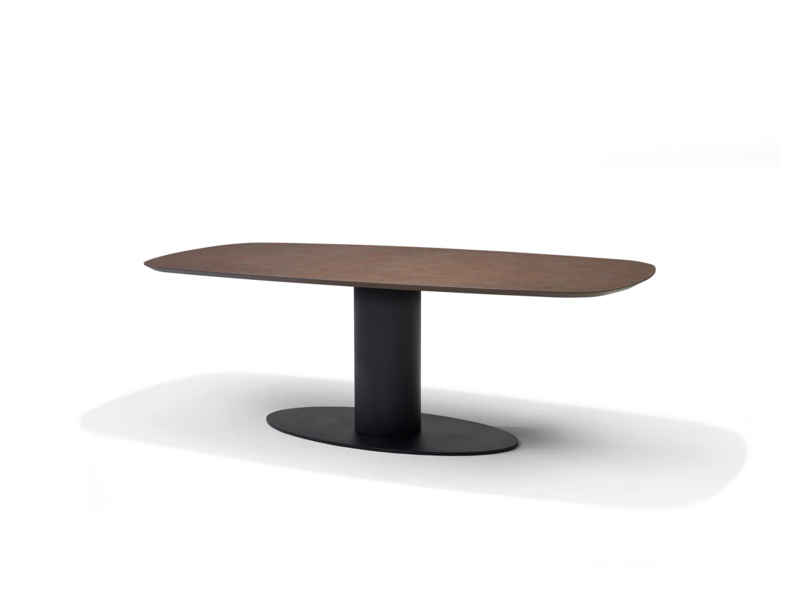 Basis Eettafel Deens Ovaal 240 X 110 Hpl1 Ferro Brons Tm03a Ovaal