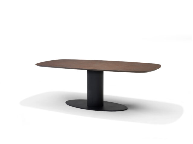 Basis Eettafel Deens Ovaal 240 X 110 Hpl1 Ferro Brons Tm03a Ovaal