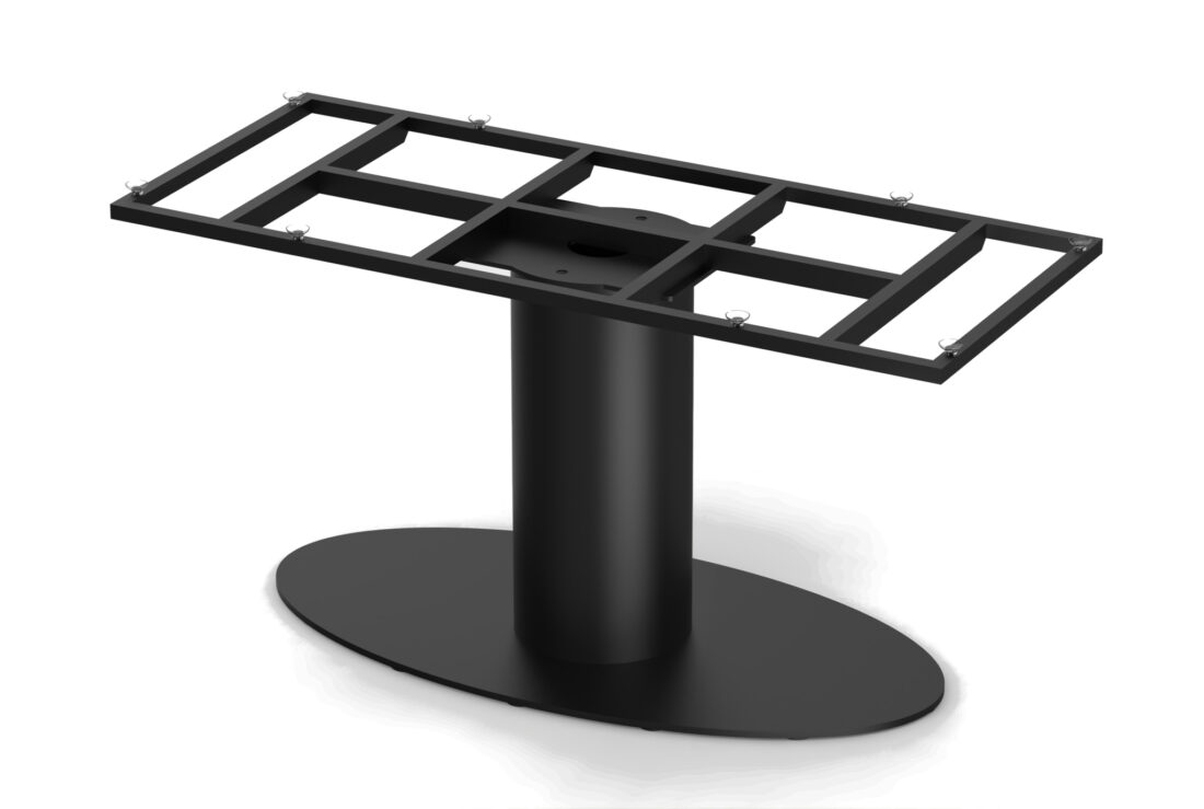 Basis Eettafel Deens Ovaal 240 X 110 Hpl1 Ferro Brons Tm03a Ovaal