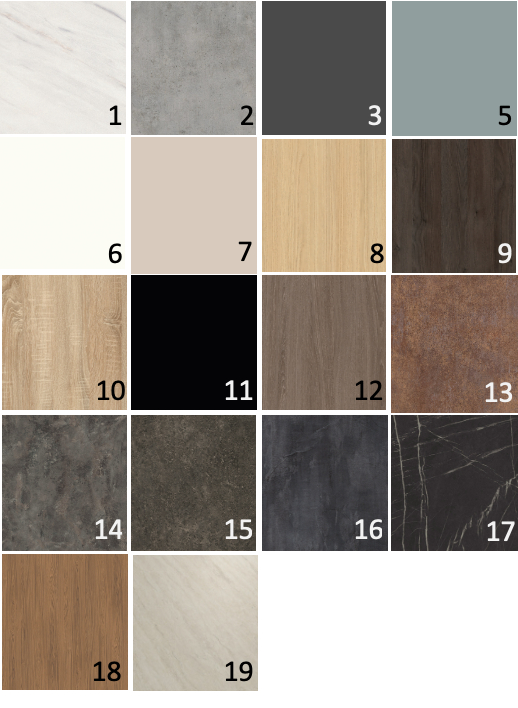 Basis Eettafel Deens Ovaal 240 X 110 Hpl1 Ferro Brons Tm03a Ovaal