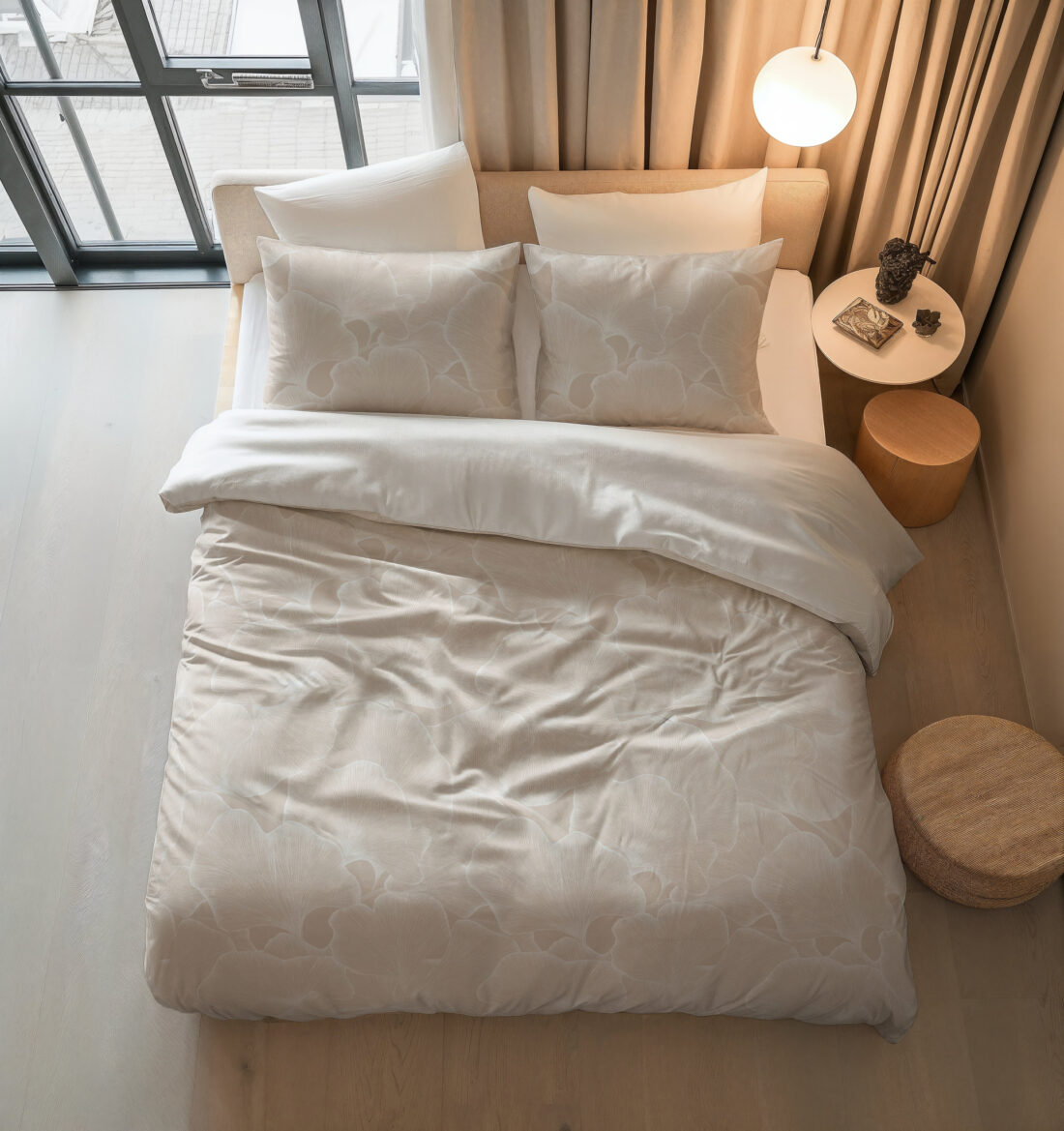 Ginkgo Whisper Zand Grijs 200 X 200 220