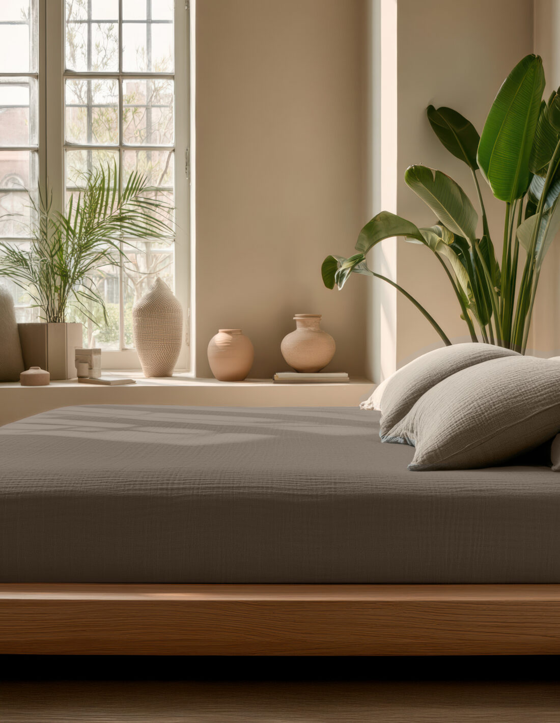 Mousseline Taupe 160 X 200 30