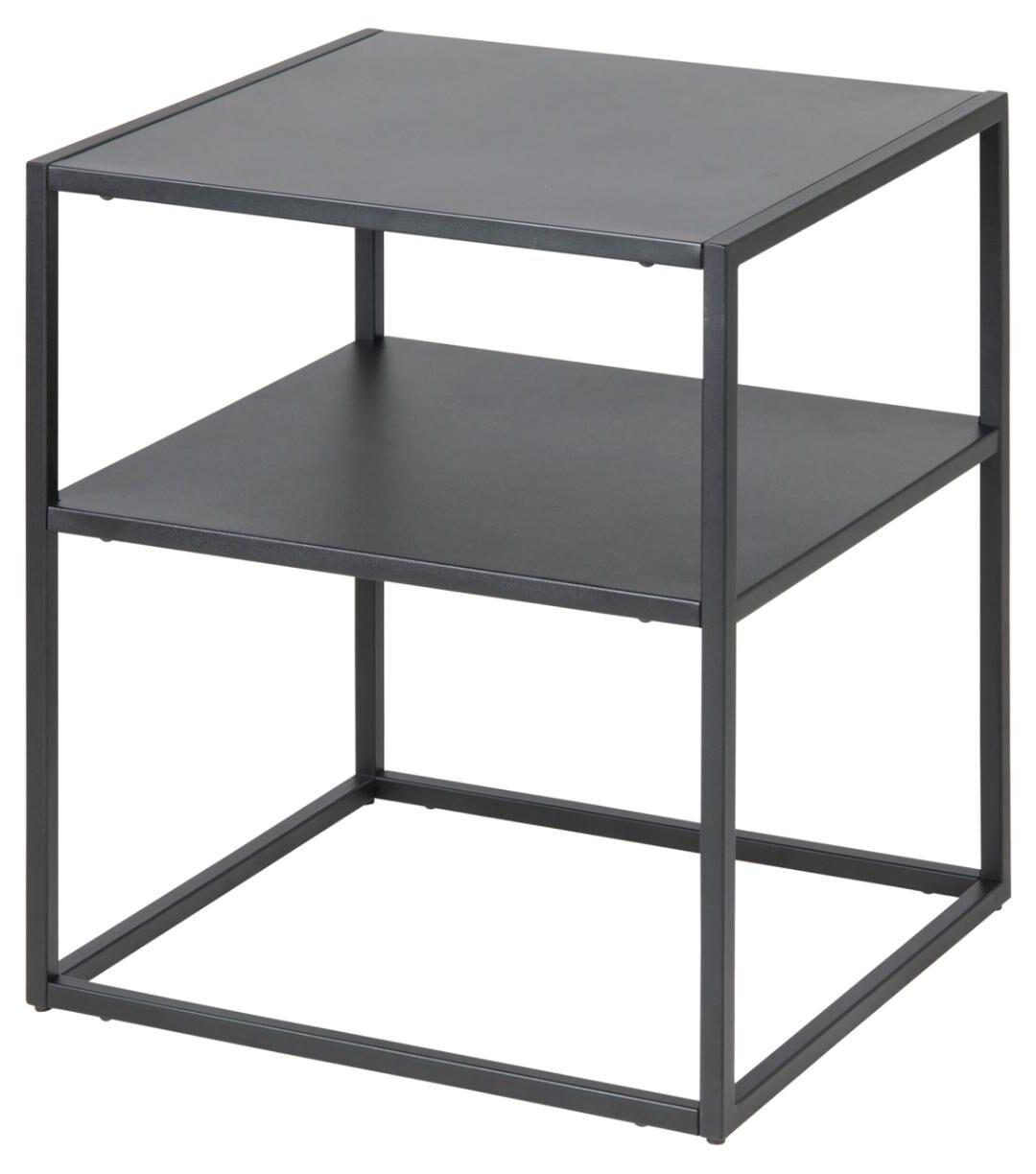 Nachtkastje Newton 8211 Mat Zwart 8211 Metaal 8211 Breedte 45 Cm