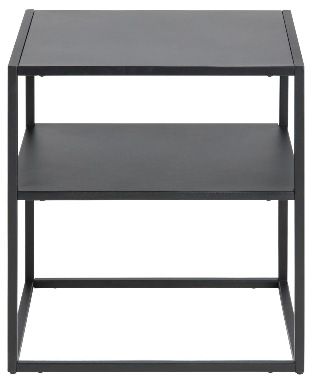 Nachtkastje Newton 8211 Mat Zwart 8211 Metaal 8211 Breedte 45 Cm