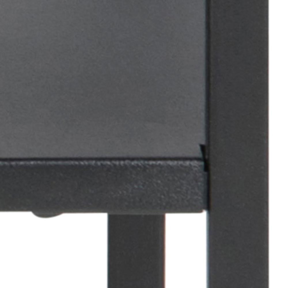 Nachtkastje Newton 8211 Mat Zwart 8211 Metaal 8211 Breedte 45 Cm